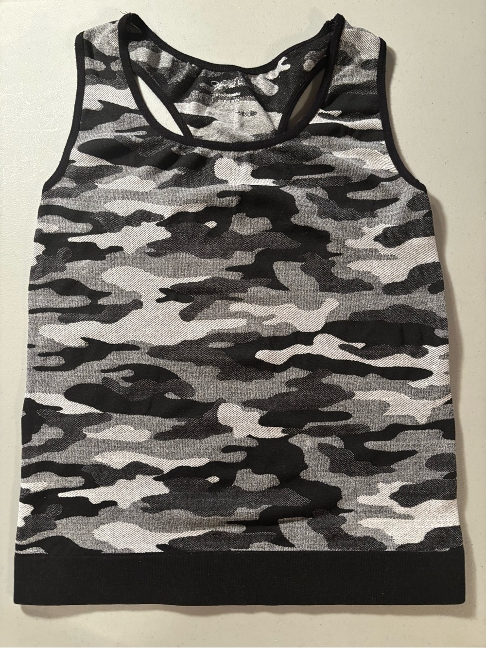 Black & Gray Camo Tank Top